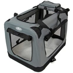 EASIPet Dog/Cat Soft Crate Grey X-Large: 81.3x58.4x58.4cm