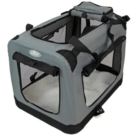 EASIPet Dog Cat Soft Crate Grey X Large 81.3x58.4x58.4cm