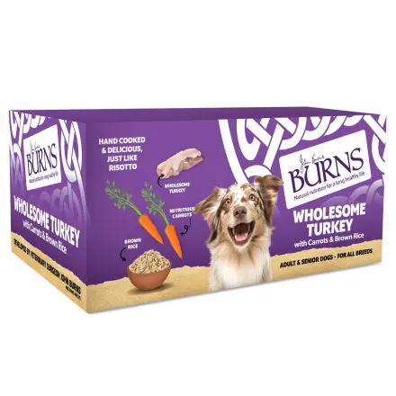 Burns 395g Turkey Rice & Veg  Wet Food - 6 PACK