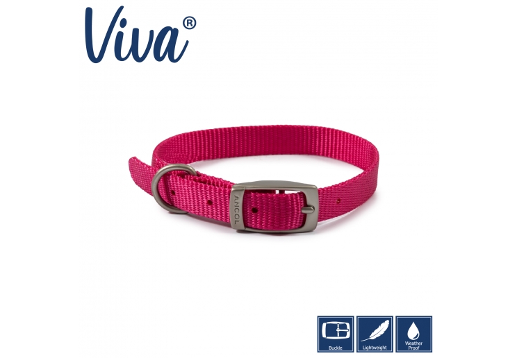 Viva Collar Pink 20-26cm Size 1
