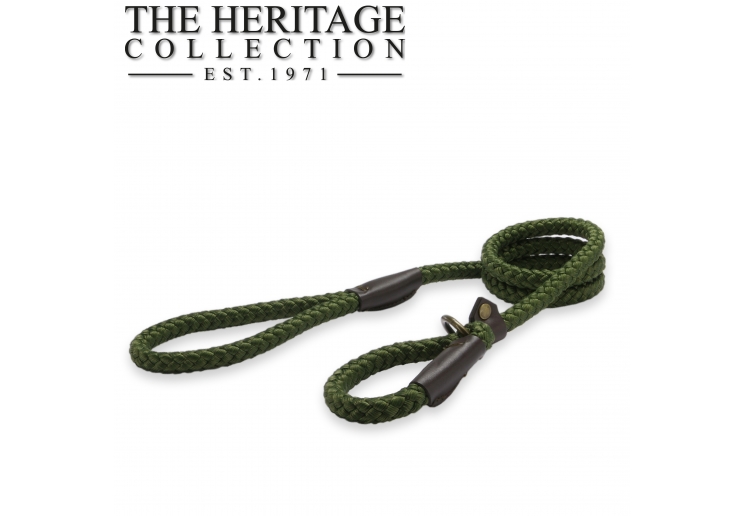Heritage Rope Slip Lead Green 1.5mx12mm