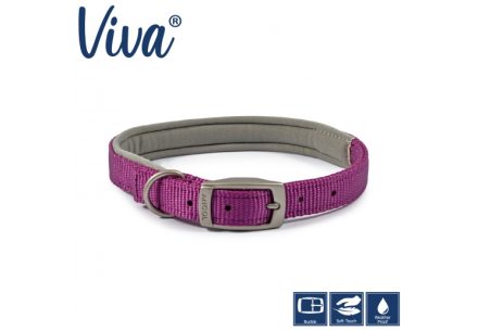 Padded Viva Collar Purple 55-63cm Size 8
