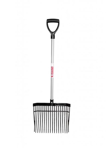 Red Gorilla D Handle PC Bedding Fork Black