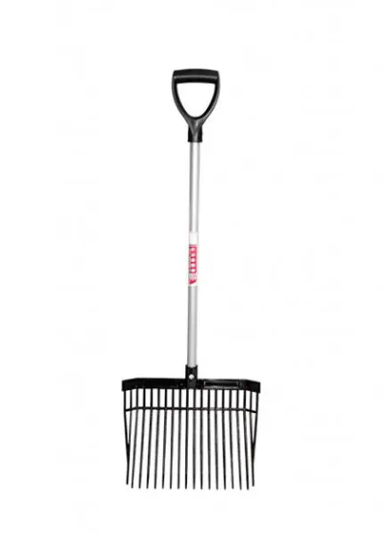 Red Gorilla D Handle PC Bedding Fork Black