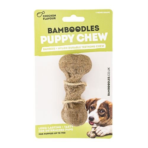 Bamboodles Puppy Chew Bone I Shaped