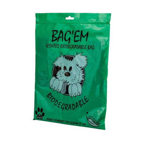 Bag'Em Biodegradable Poo Bags, SINGLES ( 50pk )