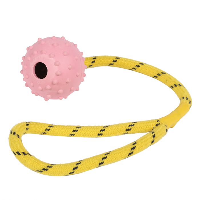 Studded Rope Ball 2.5" Dog Toy