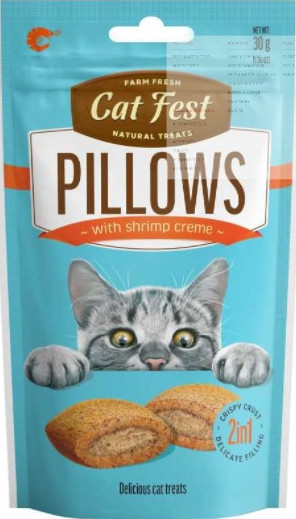 Pet Fest Pillows with Shrimp Creme Cat Treats