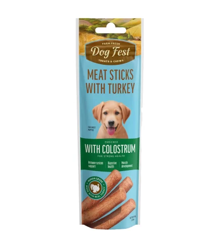 Pet Fest Turkey Stick with Colostrum Puppy Dog Treat