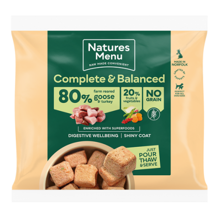 Natures Menu 80% Goose & Turkey Nuggets 1kg