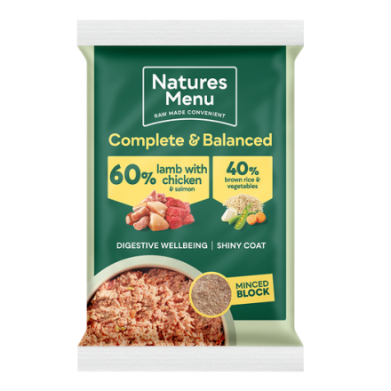Natures Menu 60% Lamb & Chicken Block 300g