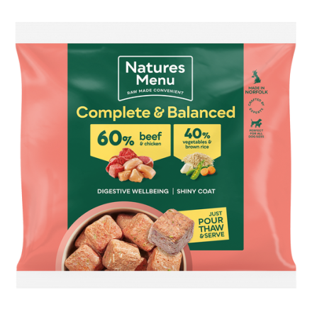 Natures Menu 60% Beef & Chicken Nuggets 1Kg