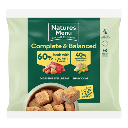 Natures Menu 60% Lamb & Chicken Nuggets 1kg