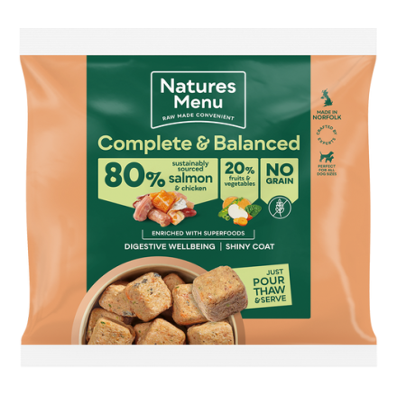 Natures Menu 80% Salmon & Chicken Nuggets 1kg