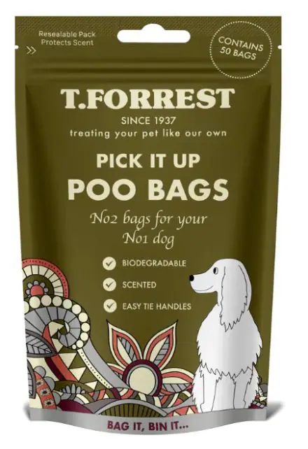 T Forrest Biodegradable Poo Bags, 50'S