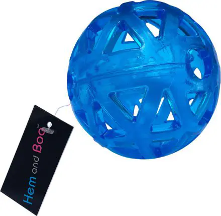 H&B TPR Holey Crystal Ball 10cm Dog Toy