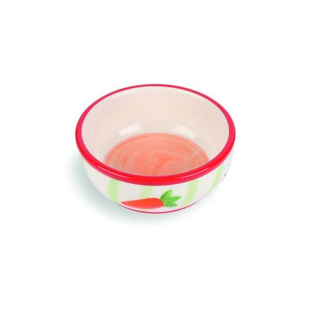 Carrot Stripe Small Animal Bowl