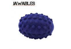 Jawables Tough Purple Rugby Ball Dog Toy