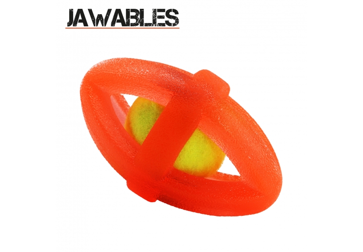 Jawables Framed Rugby Ball Dog Toy