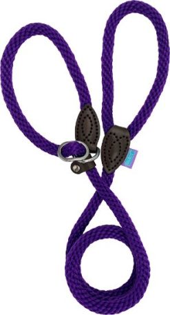 DOG & CO 8mm Softtouch Slip Rope Lead PURPLE