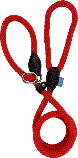 DOG & CO 14mm Softtouch Slip Rope Lead RED