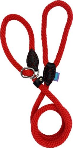 DOG & CO 8mm Softtouch Slip Rope Lead RED