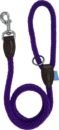 DOG & CO 8mm Softtouch Trigger Rope Lead PURPLE