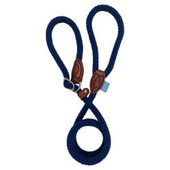 DOG & CO 14mm Softtouch Slip Rope Lead NAVY