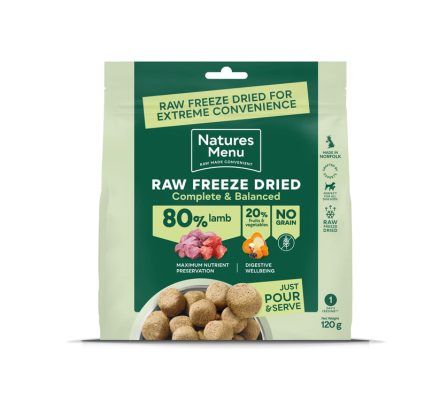 Natures Menu Freeze Dried 80/20 Lamb 250g