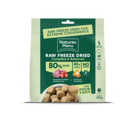 Natures Menu Freeze Dried 80/20 Lamb 250g