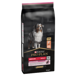 PRO PLAN Dog Medium Adult for Sensitive Skin with OPTIDERMA Salmon Dry Food 14KG