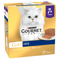Gourmet Gold Senior Pate Salmon & Ocean Fish  8x85G