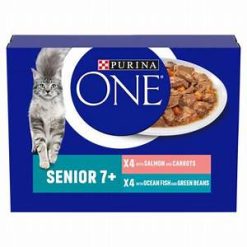 Purina One Senior Cat Food Salmon & Ocean Fish 8x85G