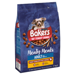 Bakers Meaty Meals Adult Dog Food Chicken 2.7KG