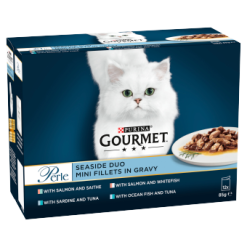 Gourmet Perle Cat Food Seaside Duo 12x85G
