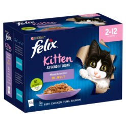 Felix As Good As It Looks Kitten Mixed 12X100G