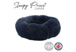 50cm Super Soft Plush Donut Bed NAVY