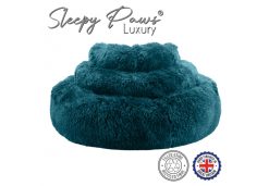 70cm Super Soft Plush Donut Bed TEAL
