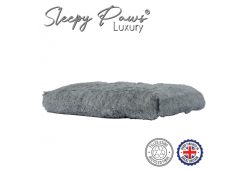 Supersoft Plush Mattress Bed 100cm x 70cm SLATE GREY