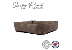 Check Square Bed 78cm x 90cm Brown Check