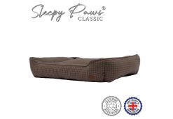 Check Square Bed 84cm x 105cm Brown Check