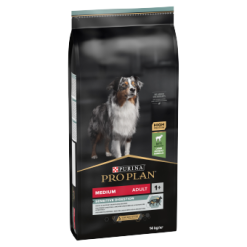 PRO PLAN Dog Medium Adult Sensitive Digestion with OPTIDIGEST Rich in Lamb Dry Food 14KG