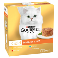 Gourmet Gold Adult Savoury Cake Meat Multipack 8x85g