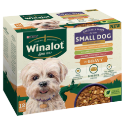 Winalot Small Dog Pouch in Gravy Beef / Chicken & Lamb 12X100G