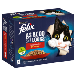 Felix As Good As It Looks Meat Selec (Ham) (Orange Banner) 12X85G