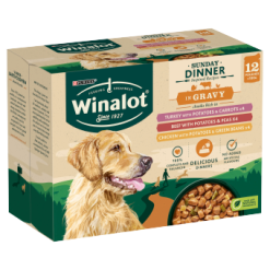 Winalot Perfect Portions Adult Dog Wet "SUNDAY Dinner" in Gravy 12x100g