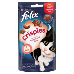 Felix Crispies Cat Treat Salmon and Trout 45G