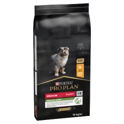 PRO PLAN Dog Medium Puppy with OPTISTART Chicken Dry Food 12KG