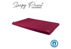 Waterproof Flat Pad Bed Burgundy 122x76cm