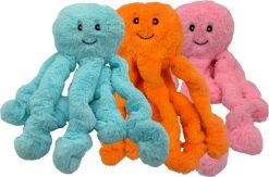 Hem and Boo GIANT super soft Octopus Dog Toy Mixed